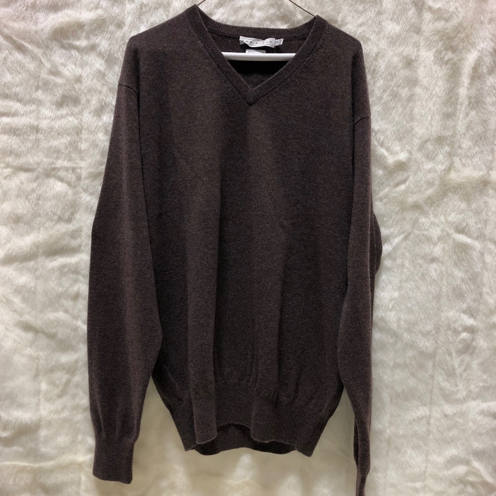 Mens XXL The Field Cashmere Sweater Brown